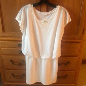 Potters Pot White Tshirt Dress size M